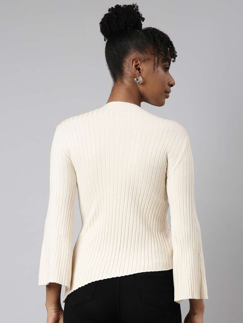 women's solid color asymmetric top - 20928747 -  Standard Image - 2