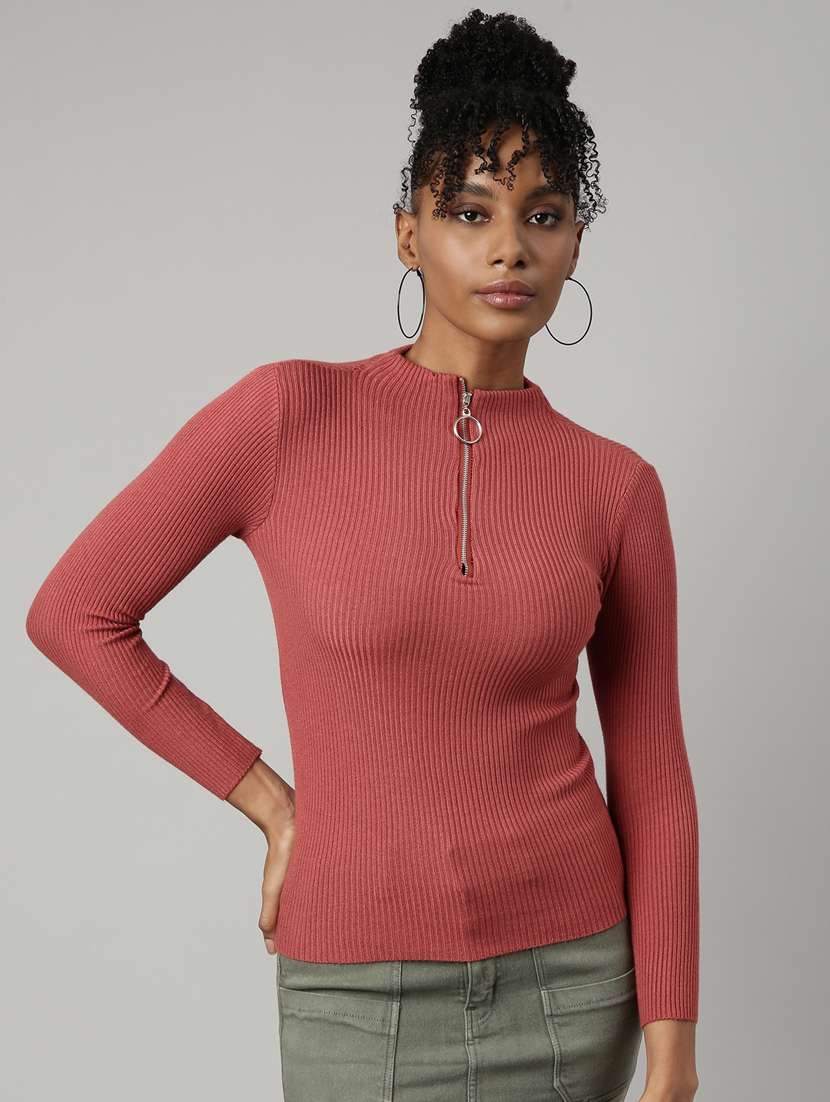 women's solid color regular top