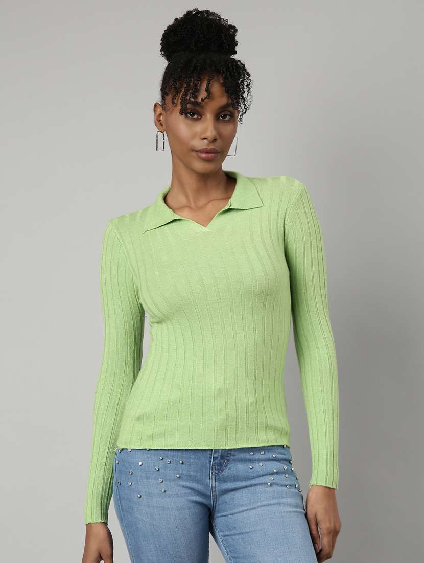 women's solid color regular top