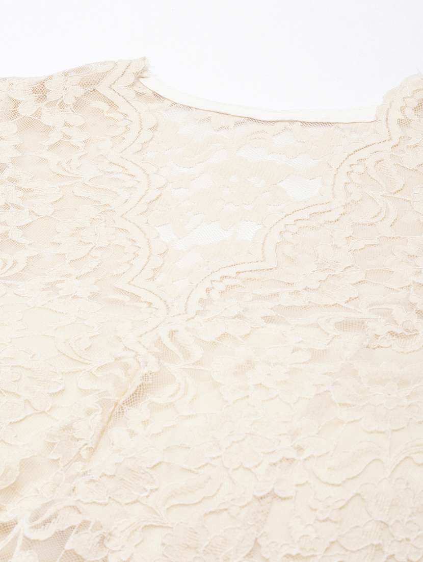 women v-neck straight puff sleeves top - 20928886 -  Standard Image - 7