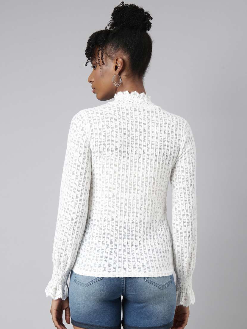 women mock neck straight top - 20928887 -  Standard Image - 2