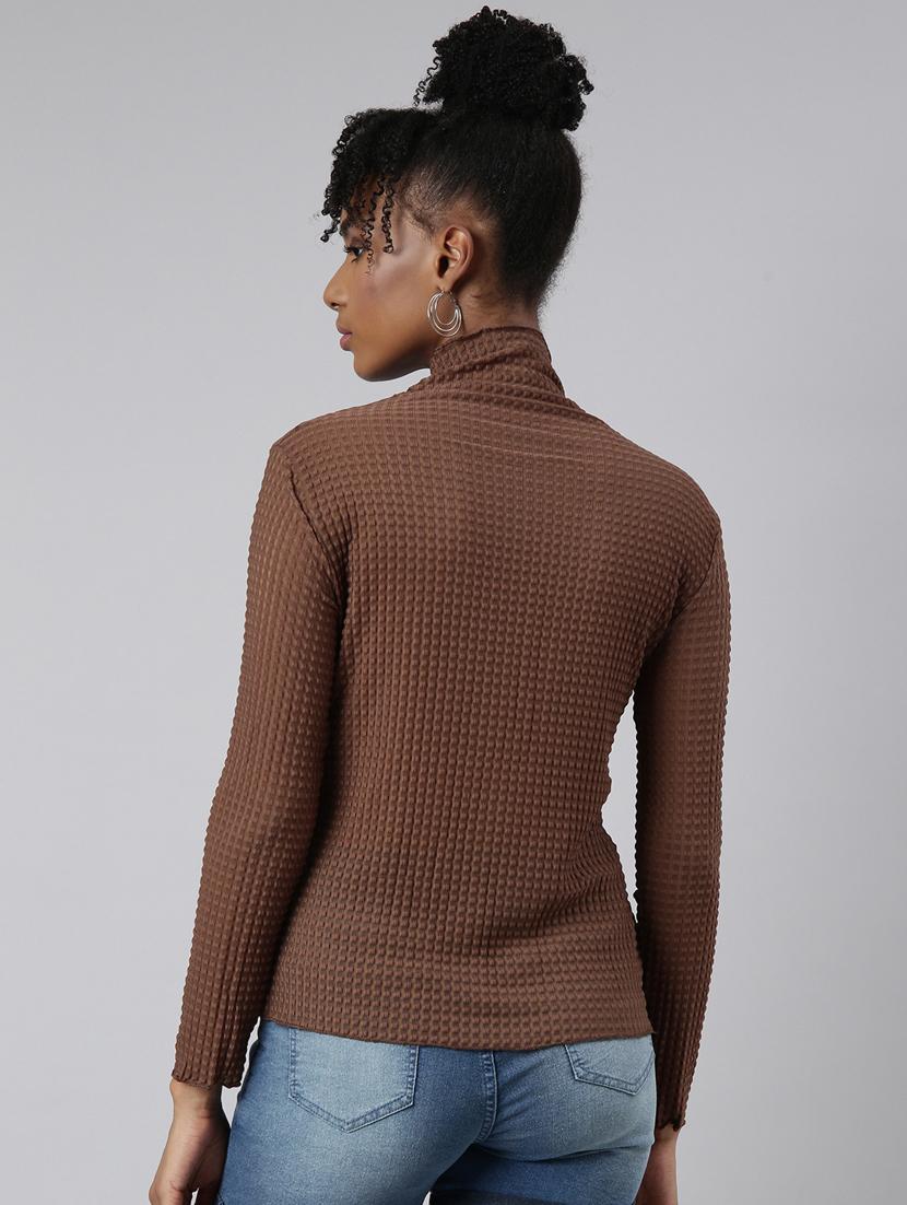 women high neck straight top - 20928889 - Standard Image - 2