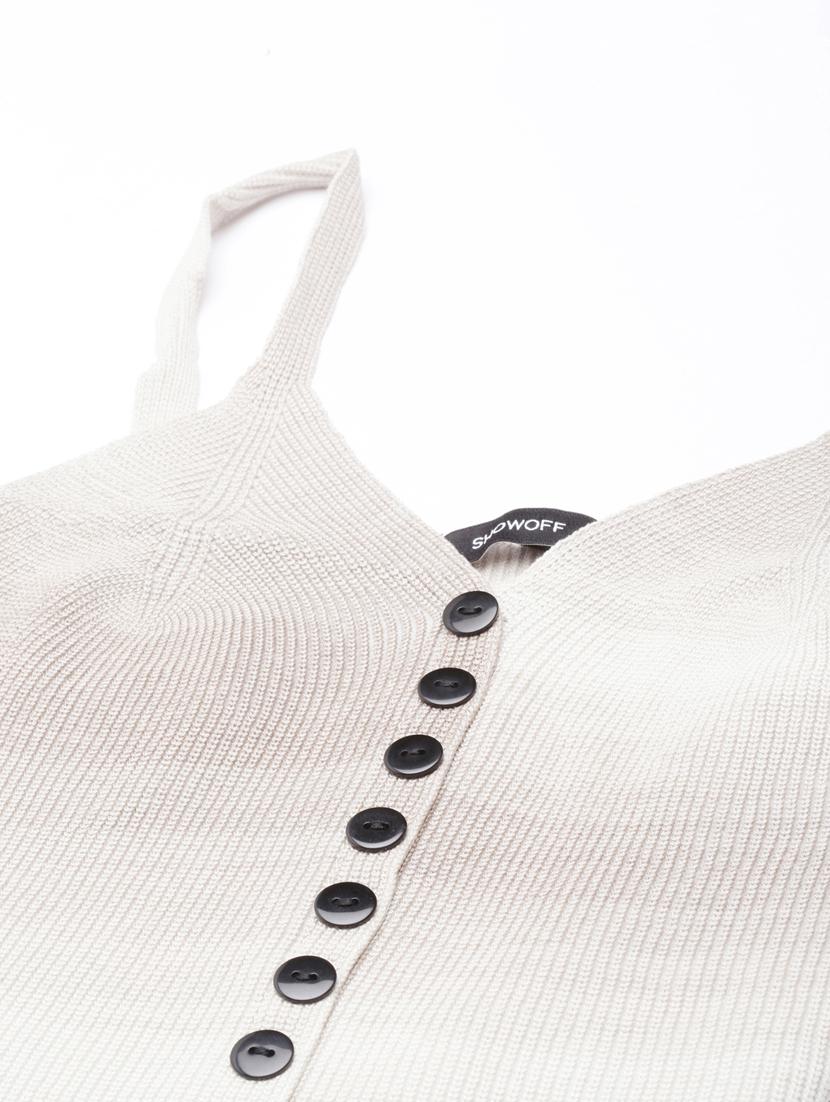 women striped shoulder strap crop top - 20928914 - Standard Image - 7