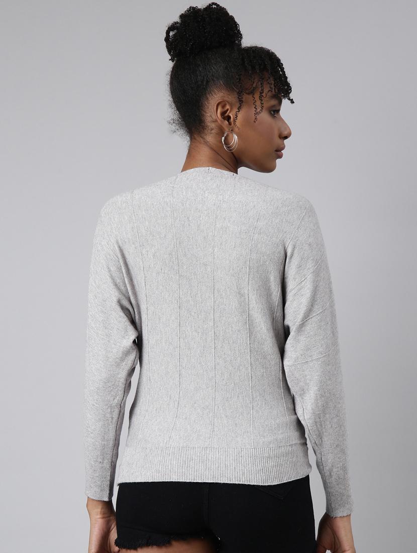 women solid long sleeves top - 20928919 - Standard Image - 2
