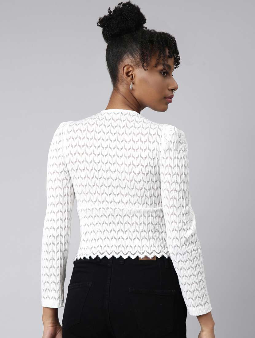 women self designed puff sleeves top - 20928929 -  Standard Image - 2