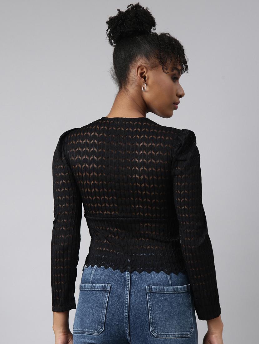 women self designed puff sleeves top - 20928930 - Standard Image - 2