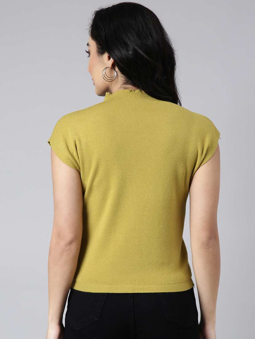 women solid mock neck top - 20928956 -  Standard Image - 2