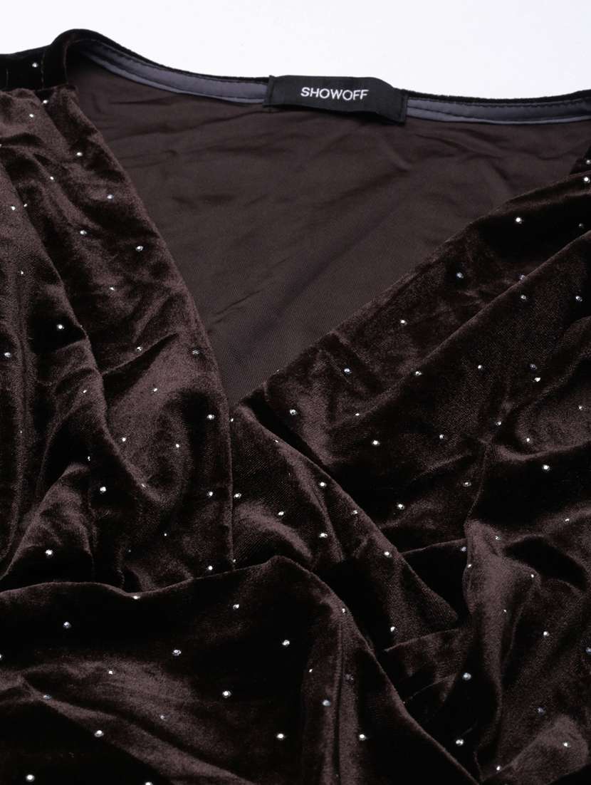 women polka doted puff sleeves top - 20928957 -  Standard Image - 7