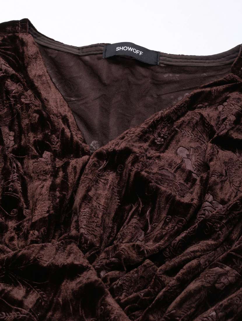 women self designed puff sleeves crop top - 20928976 -  Standard Image - 7