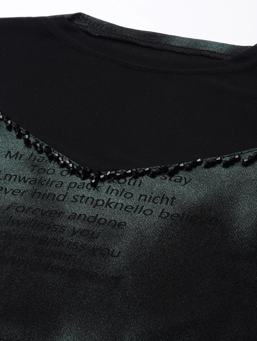 women typographic print long sleeeves top - 20928979 - Standard Image - 7