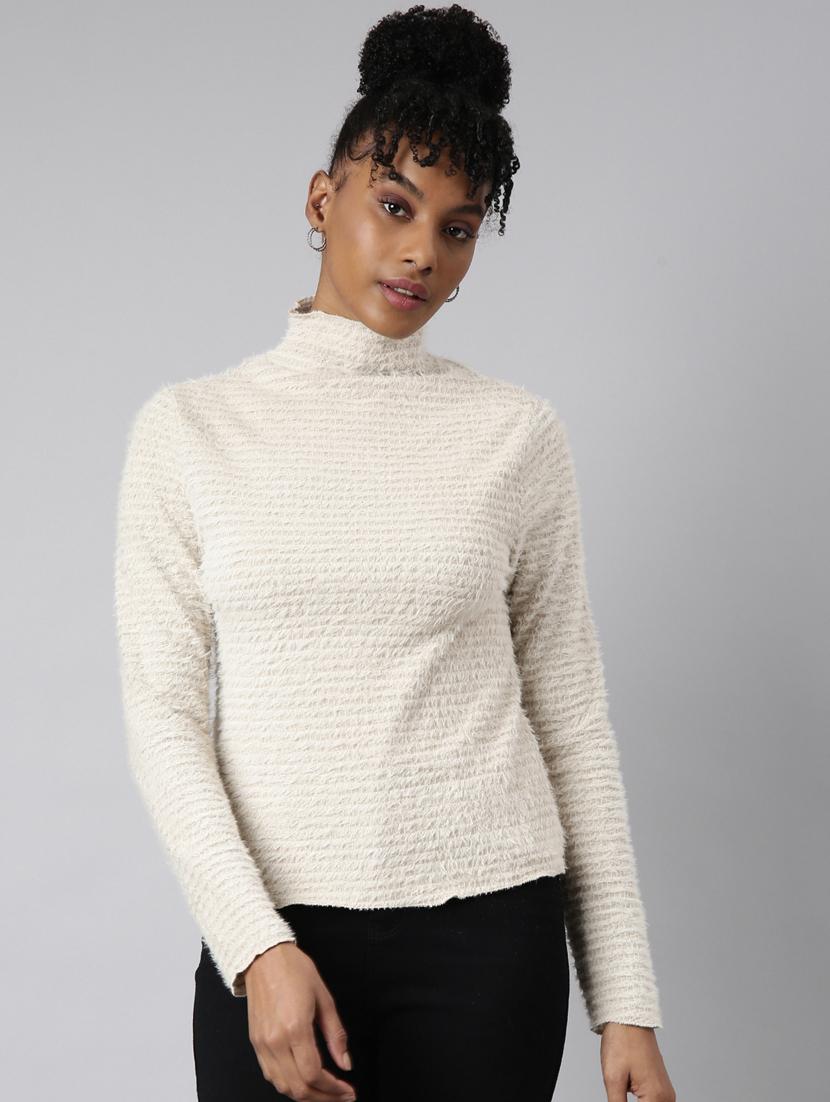 women self designed mock neck pullover - 20928992 - Zoom Image - 0