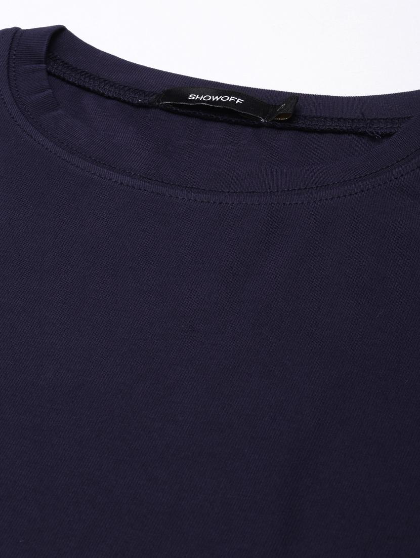 women solid round neck top - 20929023 - Standard Image - 7