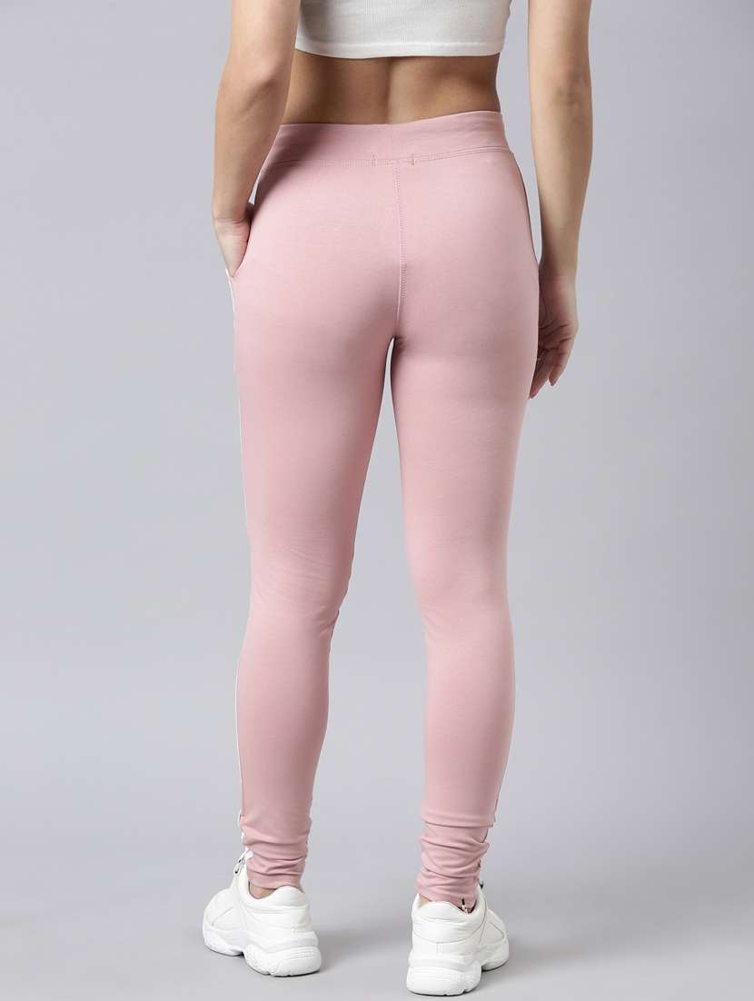 peach cotton blend track pant - 20929048 -  Standard Image - 2