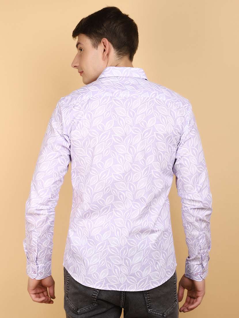 purple cotton casual shirt - 20929231 -  Standard Image - 2