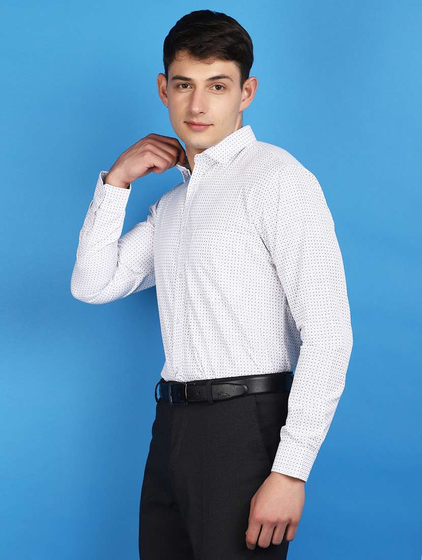 white cotton formal shirt - 20929240 -  Standard Image - 2