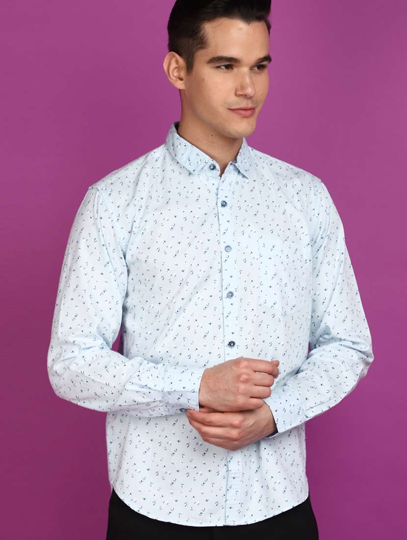 men printed long sleeve casual shirt - 20929306 -  Standard Image - 2