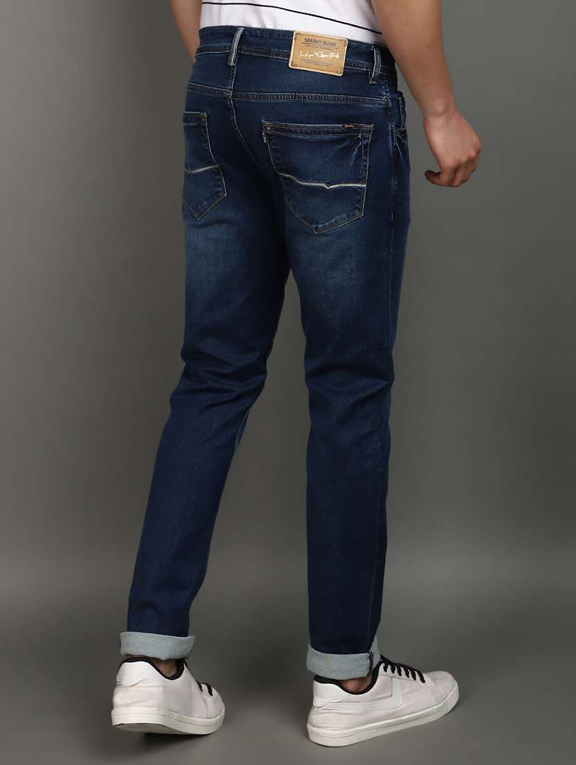 men mid rise washed denim jeans - 20929335 -  Standard Image - 2