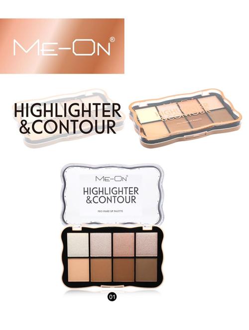 me-on highlighter and contour pro makeup palette shade#1 - 20929376 -  Standard Image - 0