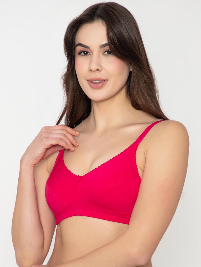 pink lycra regular bra - 20929456 - Standard Image - 2