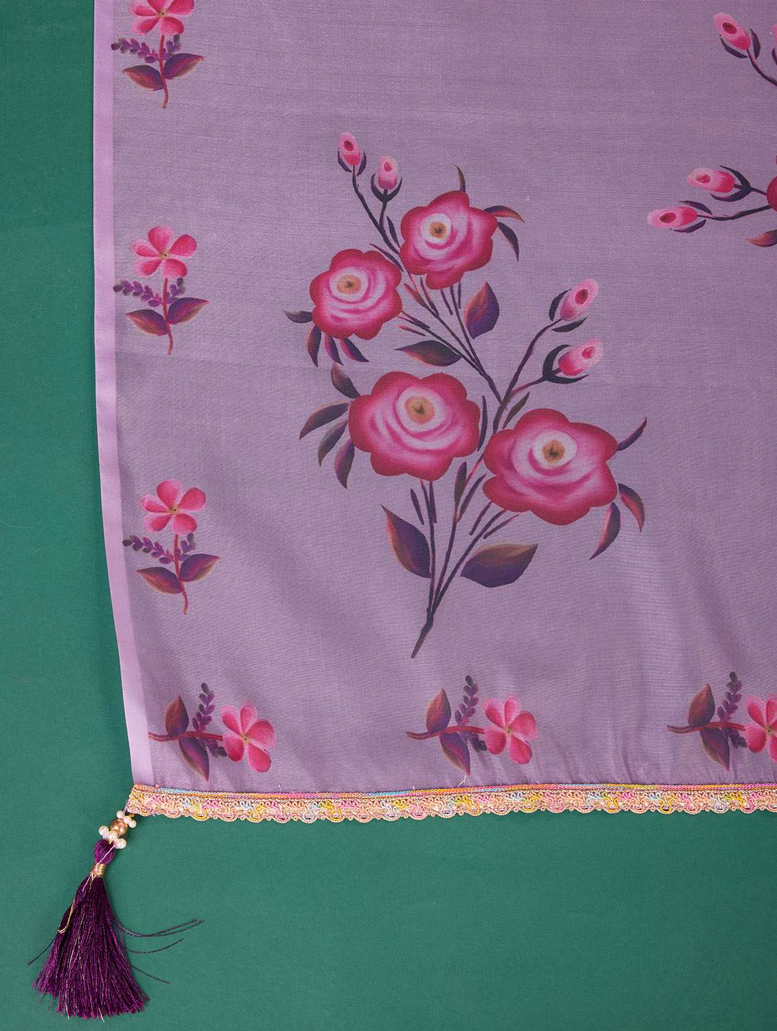 women lavender round neck kurta pant set with dupatta - 20929906 -  Standard Image - 7