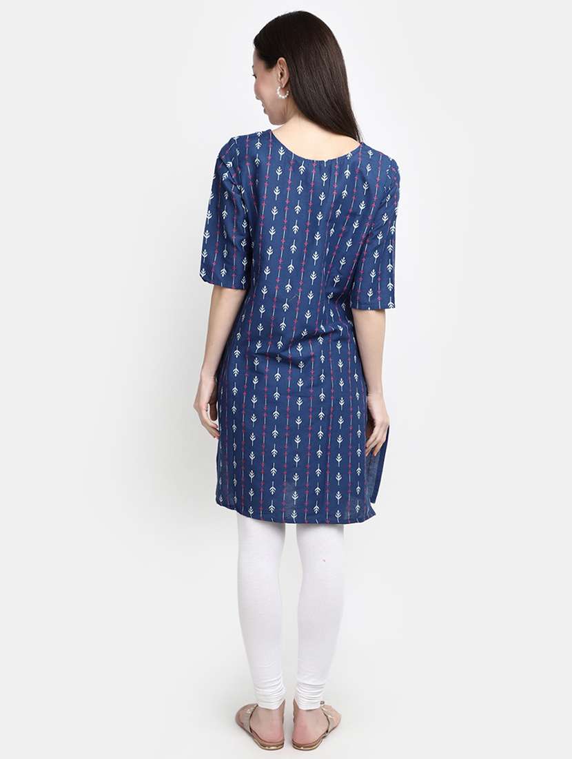 women's printed straight kurta - 20929970 -  Standard Image - 2