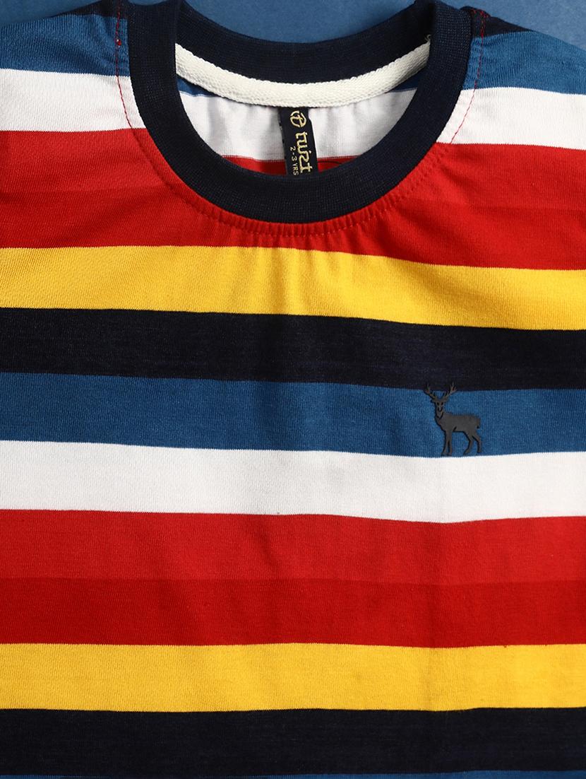 boys multicolored stripes regular t-shirt - 20930312 - Standard Image - 2