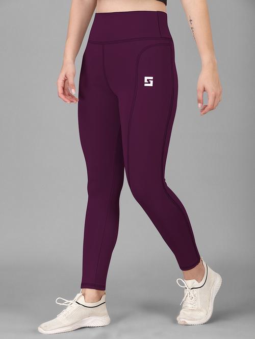women solid ankle length tight - 20930318 -  Standard Image - 0