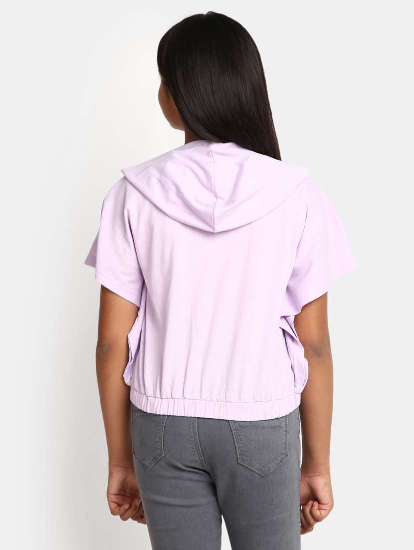 girls graphic printed round neck regular tee - 20930428 -  Standard Image - 2