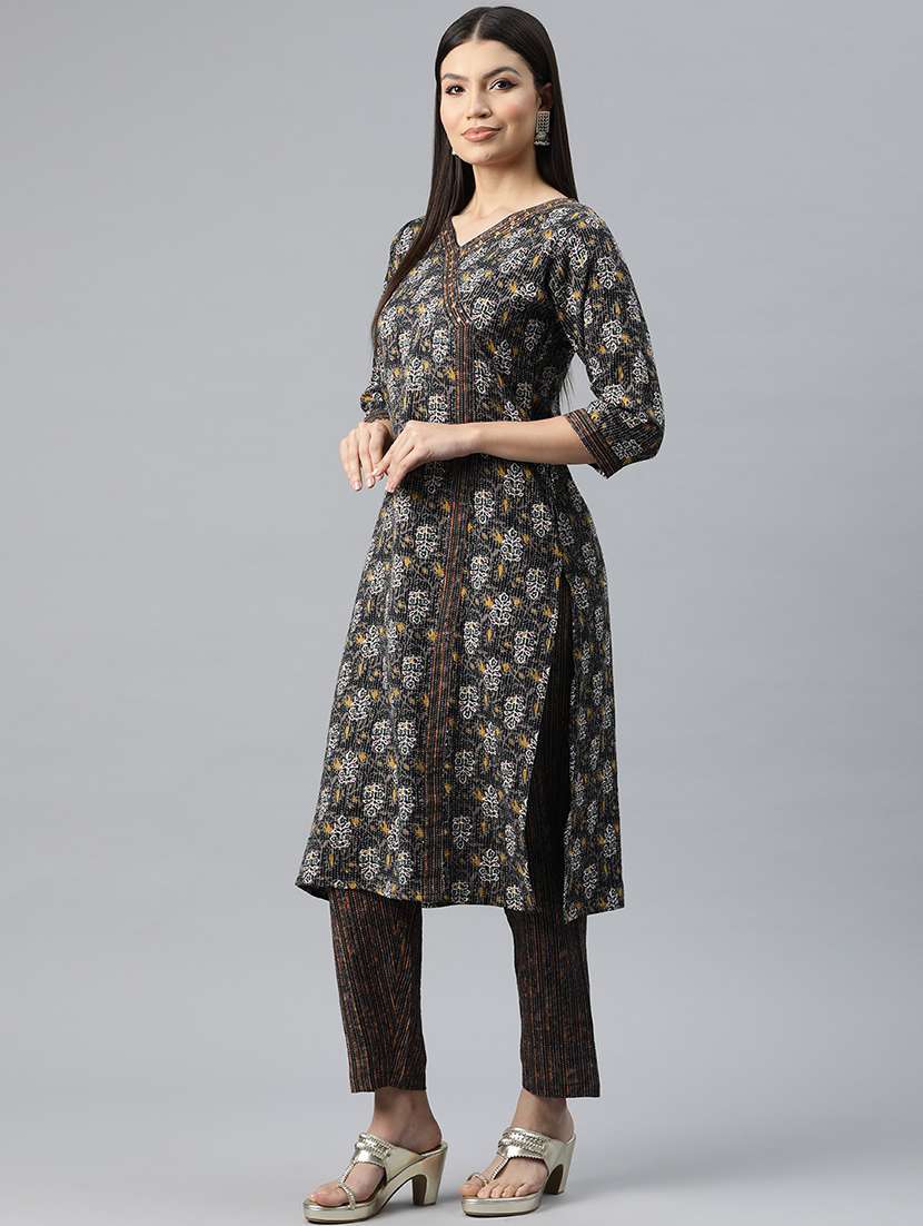 women printed kurta pant set - 20930521 -  Standard Image - 2
