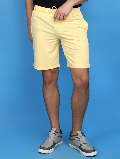 men cotton solids shorts - 20930609 - Standard Image - 0