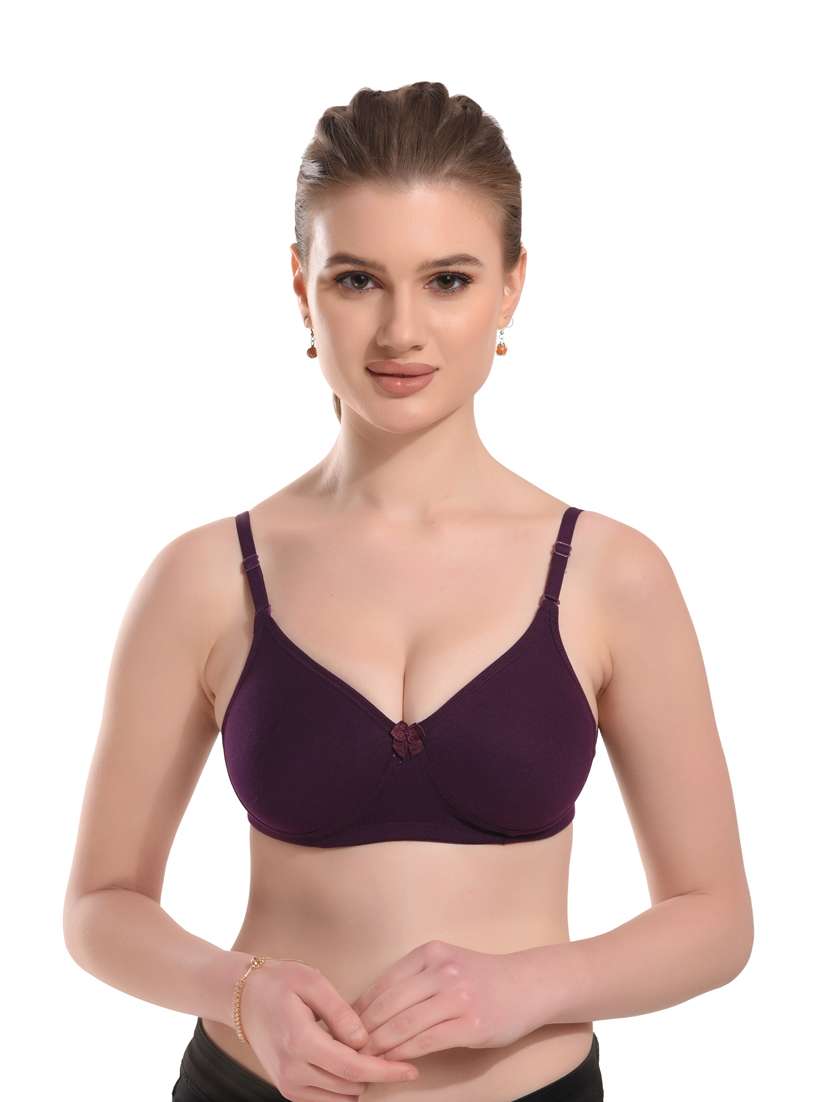 purple hosiery backless bra