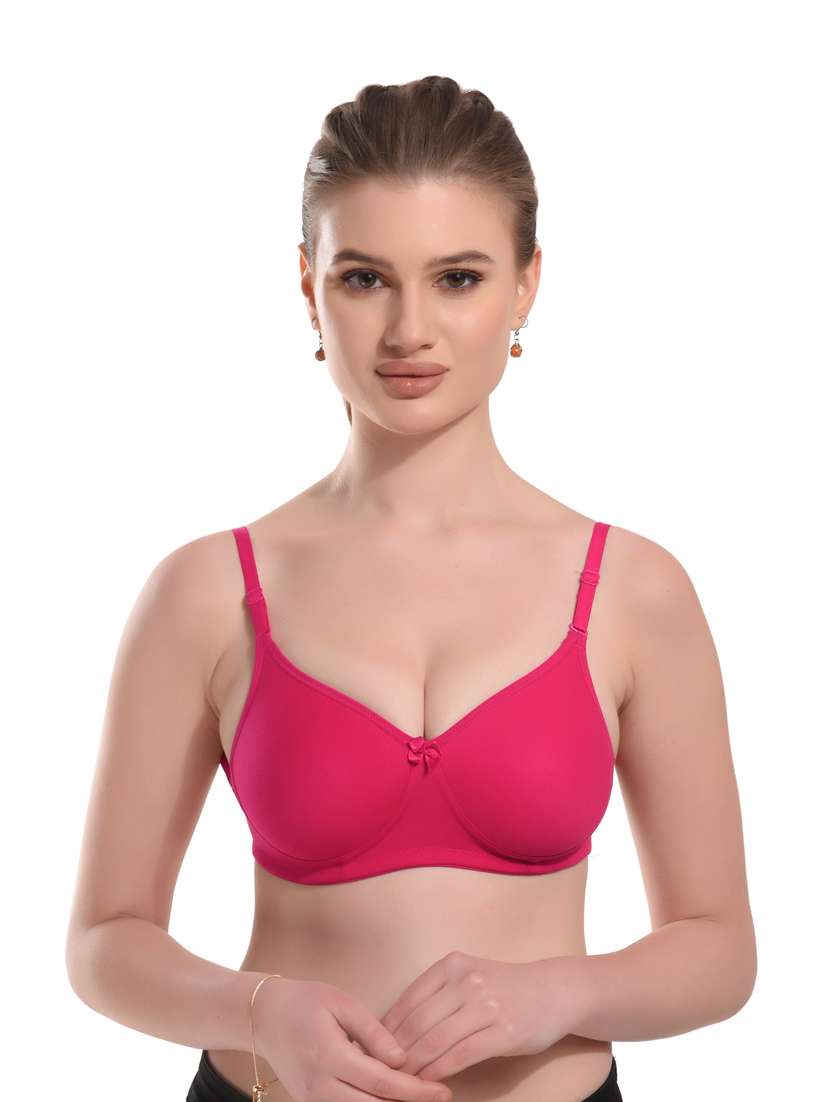 pink hosiery backless bra