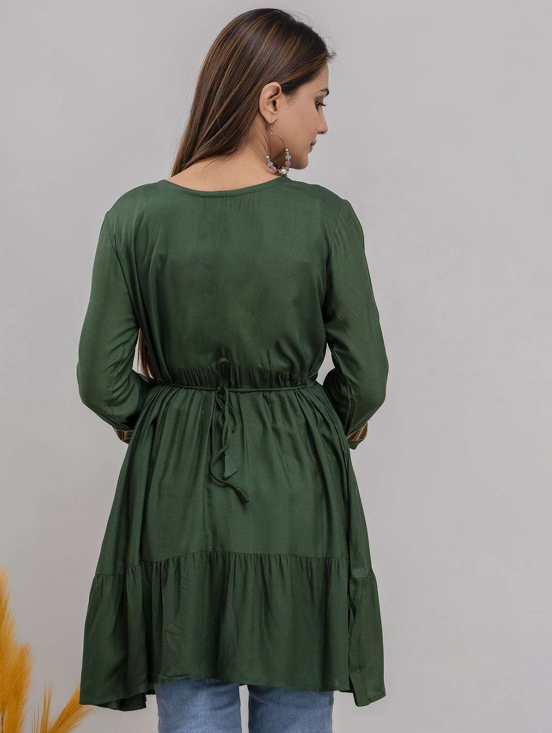 embroidered a-line tunic - 20931308 - Standard Image - 2