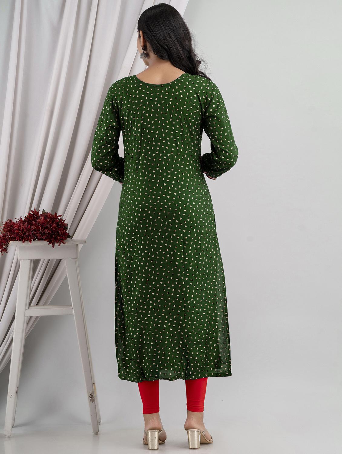 embroidered straight kurta - 20932742 - Standard Image - 2
