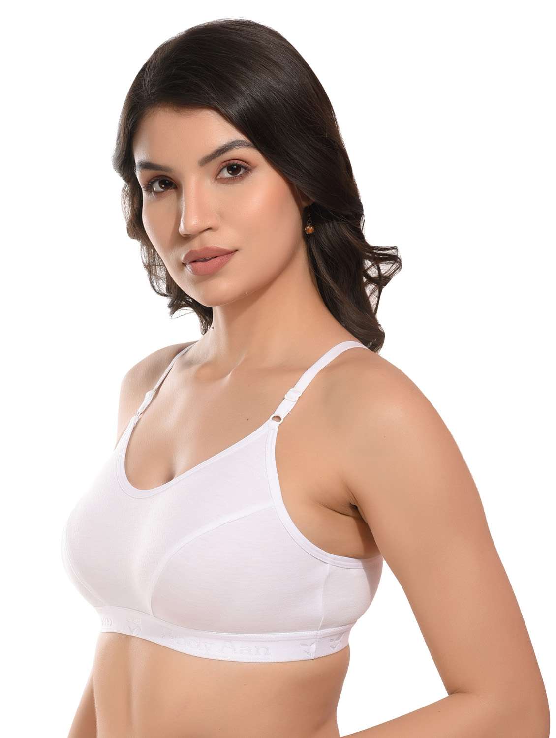 white cotton sports bra - 20938067 -  Standard Image - 2