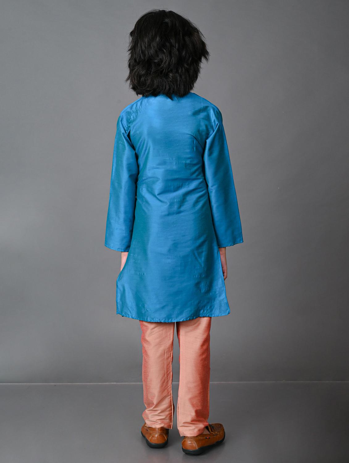green silk blend kurta sets kurtas - 20943141 - Standard Image - 2