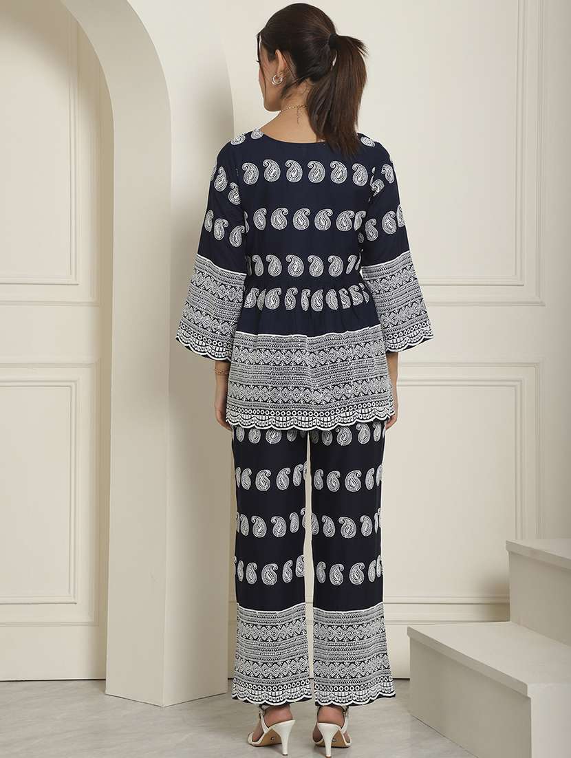 women long sleeve ethnic co-ord set - 20943758 -  Standard Image - 2