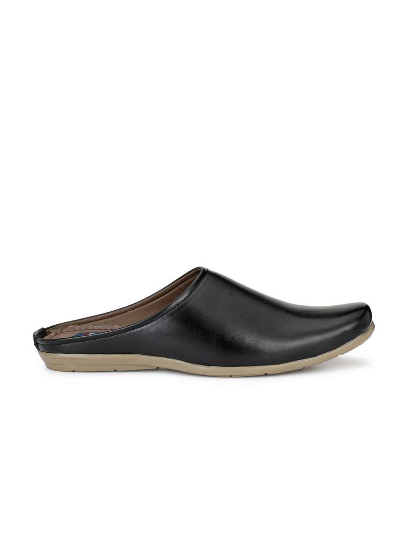 men black solid slip on mules - 20944799 -  Standard Image - 2