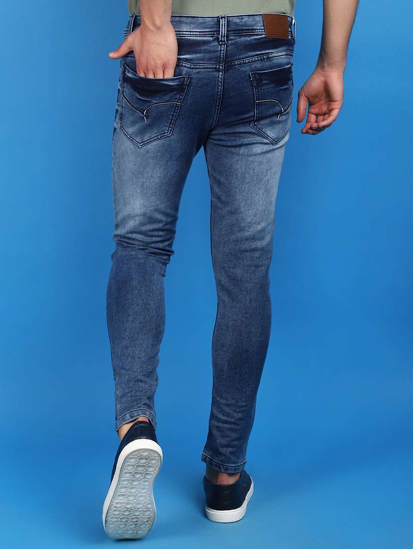 men mid rise washed denim jeans - 20944990 -  Standard Image - 2