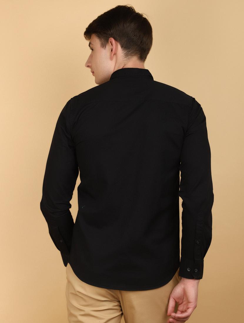 men solid cotton long sleeve casual shirt - 20945031 - Standard Image - 2