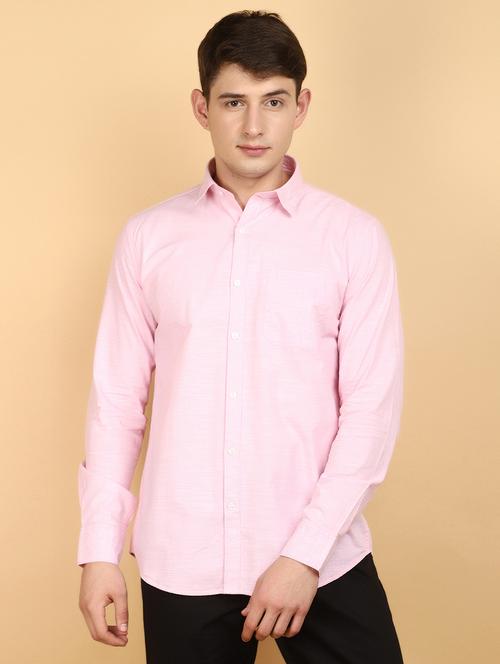 men solid cotton long sleeve casual shirt - 20945058 -  Standard Image - 0
