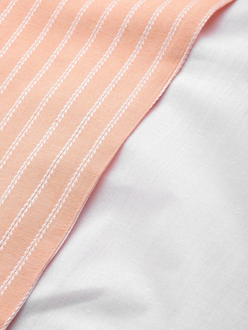 women peach stripes formal suit set - 20945237 - Standard Image - 7