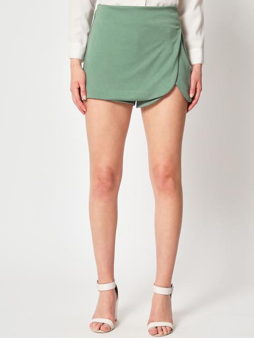 green polyester layered skirts - 20945427 -  Standard Image - 0