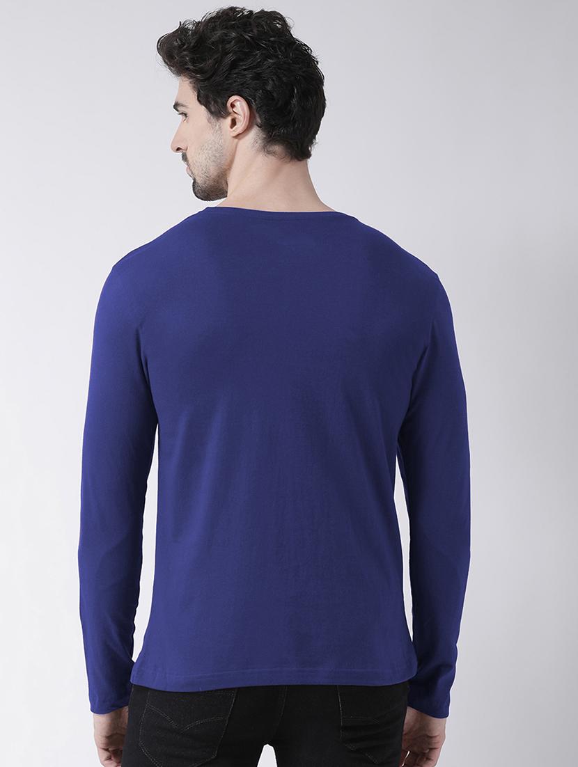 men chest print round neck t-shirt - 20945443 - Standard Image - 2