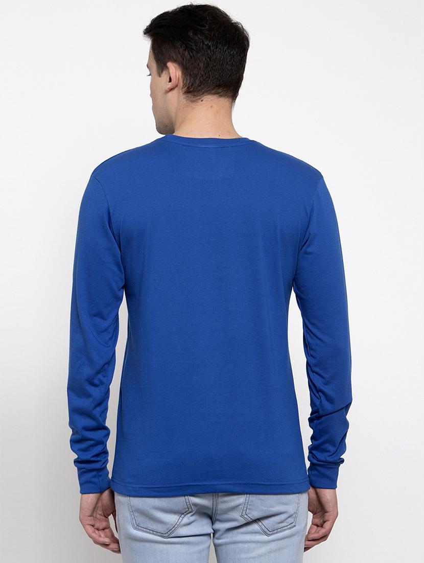 men chest print round neck t-shirt - 20945450 - Standard Image - 2