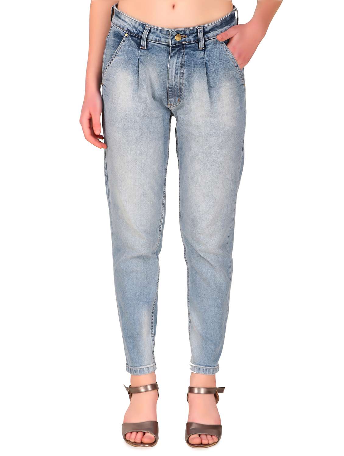 women plain mom fit jeans - 20945564 - Zoom Image - 0