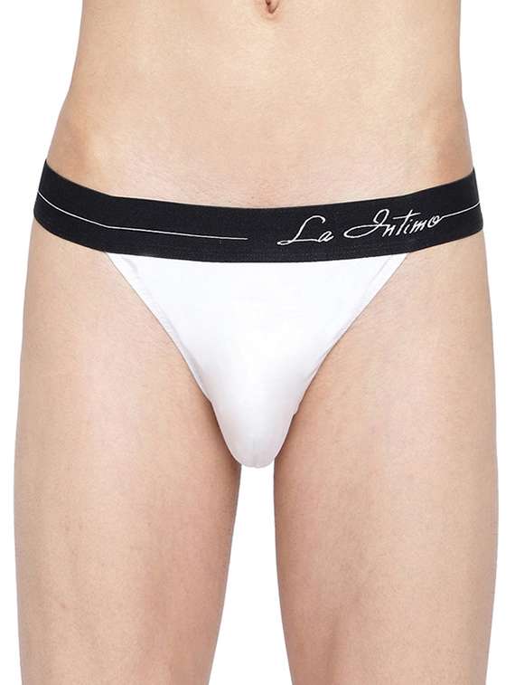 set of 3 multi coloured detailed thongs brief - 20946026 -  Standard Image - 2