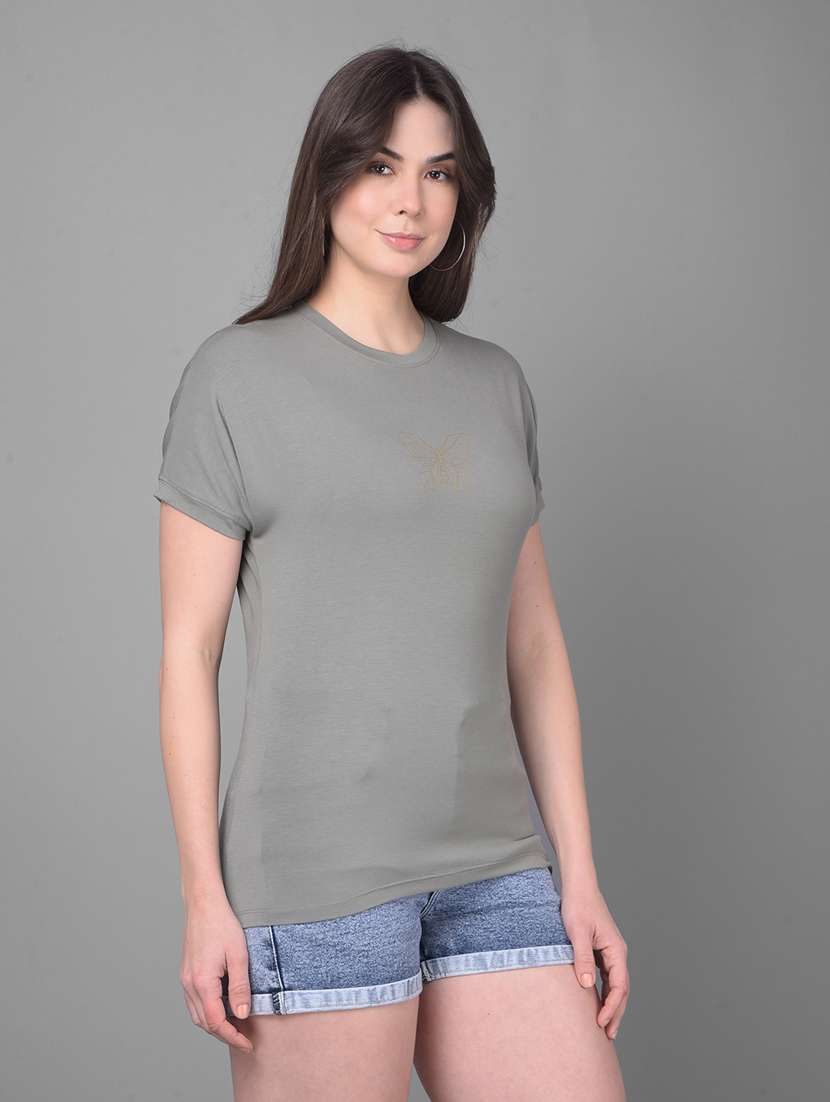 women back print cotton t-shirt - 20946349 -  Standard Image - 2