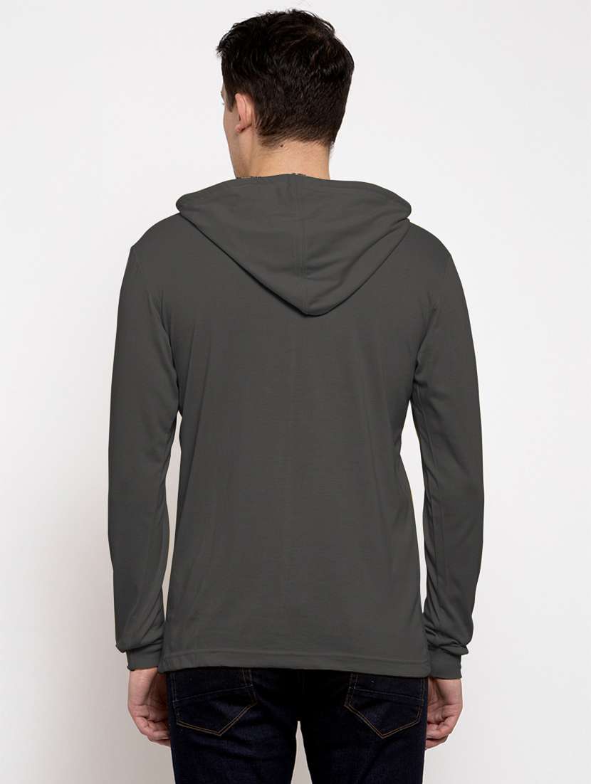 grey cotton chest print sweatshirt - 20947318 -  Standard Image - 2