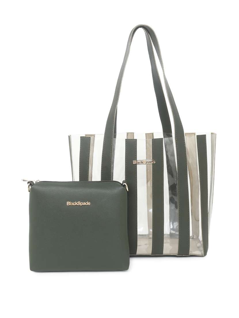 green leatherette (pu) regular tote
